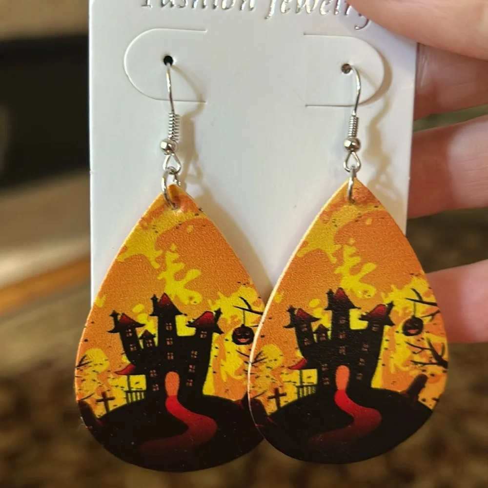 Haunted House Earrings